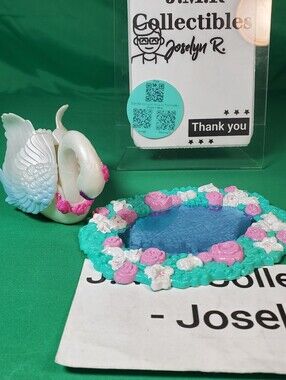 1993 Kenner Fairy Winkles Magic Mirror Swan & Floral Pond Base (Incomplete Set)